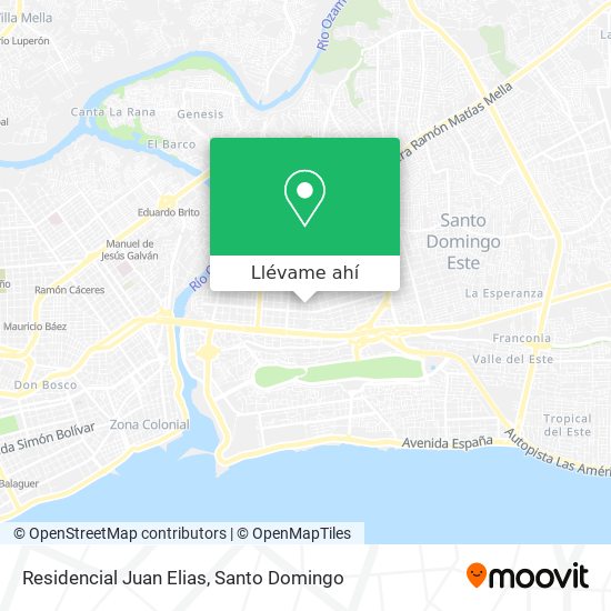 Mapa de Residencial Juan Elias