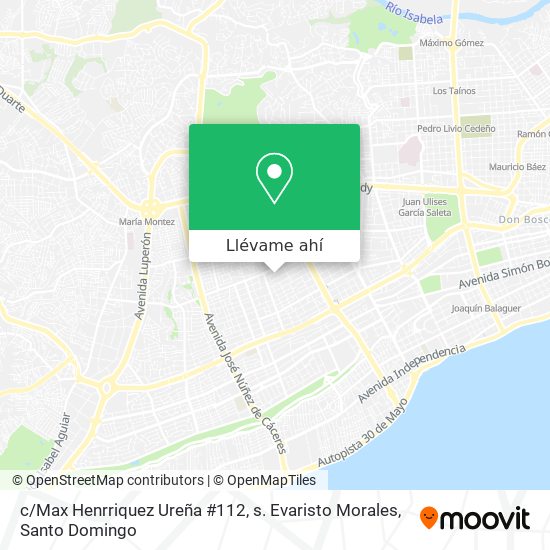 Mapa de c / Max Henrriquez Ureña #112, s. Evaristo Morales