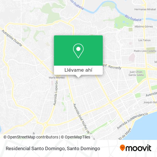Mapa de Residencial Santo Domingo