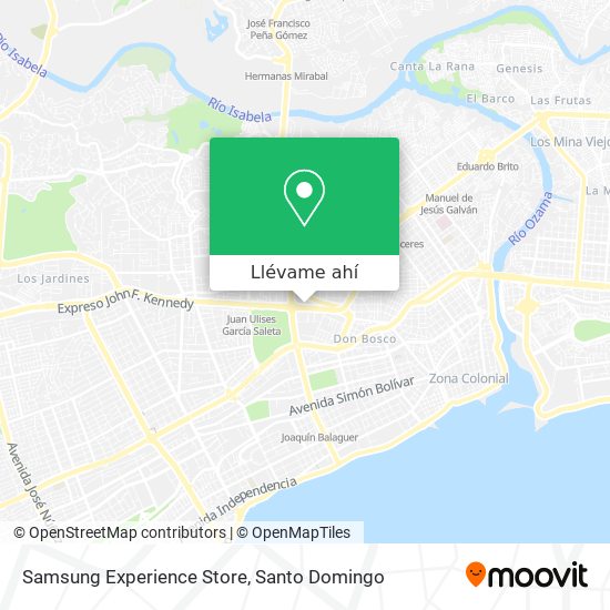 Mapa de Samsung Experience Store