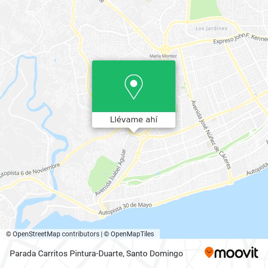 Mapa de Parada Carritos Pintura-Duarte