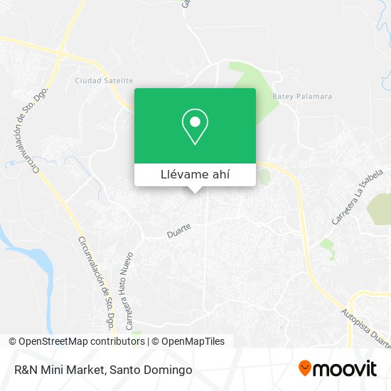 Mapa de R&N Mini Market