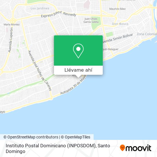Mapa de Instituto Postal Dominicano (INPOSDOM)