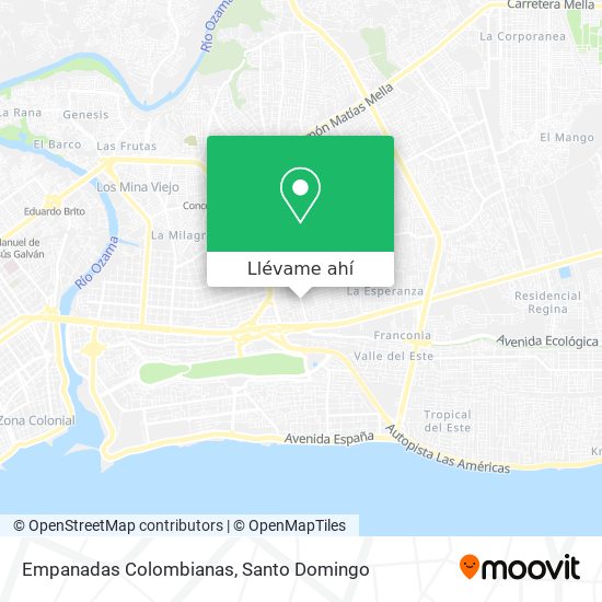 Mapa de Empanadas Colombianas