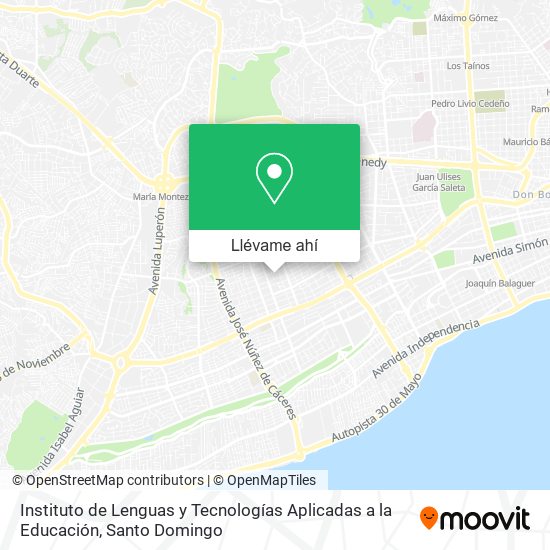 Mapa de Instituto de Lenguas y Tecnologías Aplicadas a la Educación