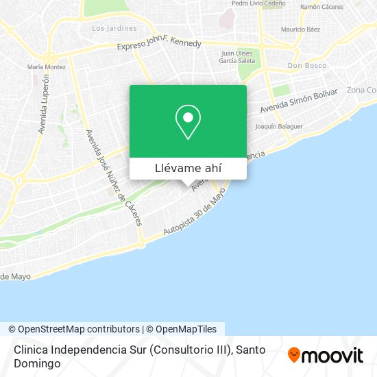 Mapa de Clinica Independencia Sur (Consultorio III)