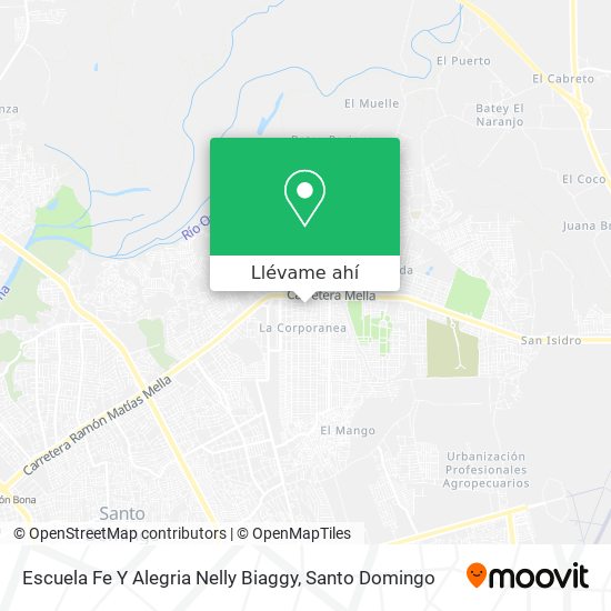 Mapa de Escuela Fe Y Alegria Nelly Biaggy