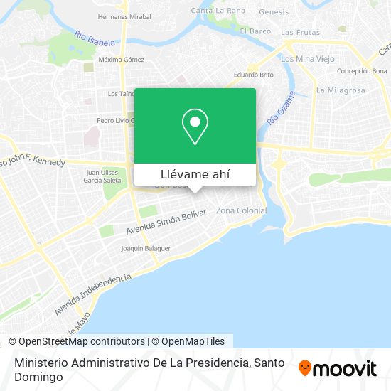 Mapa de Ministerio Administrativo De La Presidencia