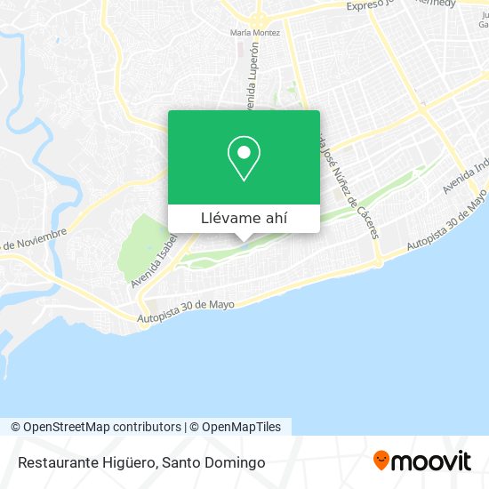 Mapa de Restaurante Higüero