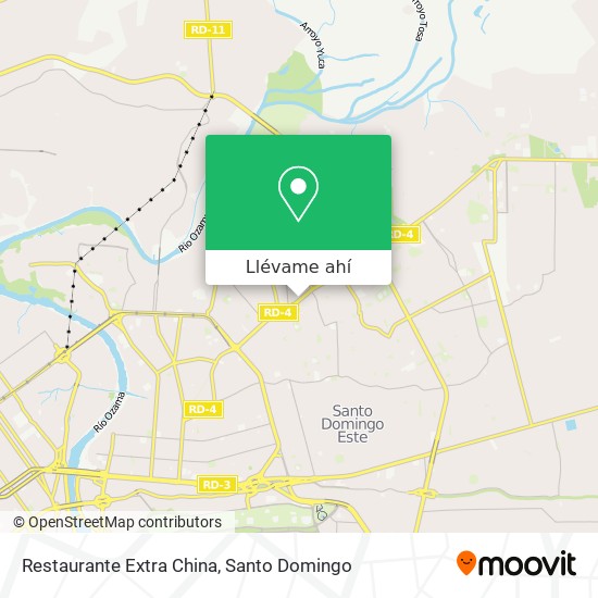 Mapa de Restaurante Extra China