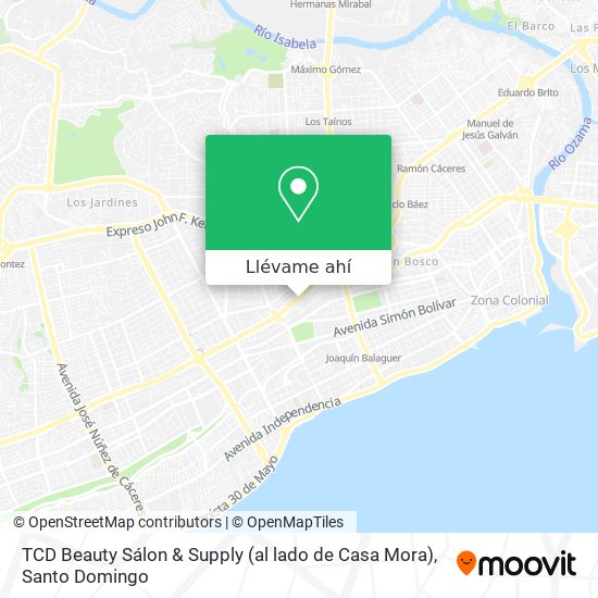 Mapa de TCD Beauty Sálon & Supply (al lado de Casa Mora)