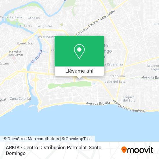 Mapa de ARKIA - Centro Distribucion Parmalat
