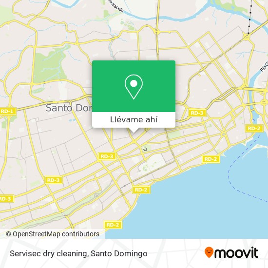 Mapa de Servisec dry cleaning