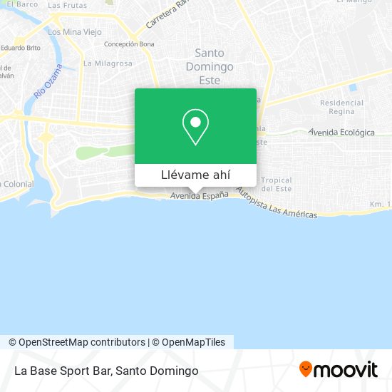 Mapa de La Base Sport Bar