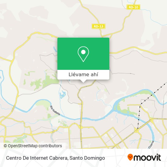 Mapa de Centro De Internet Cabrera