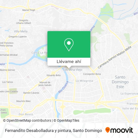 Mapa de Fernandito Desabolladura y pintura