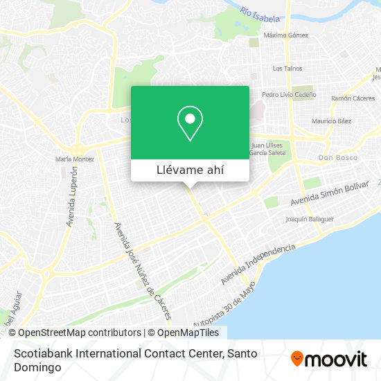 Mapa de Scotiabank International Contact Center