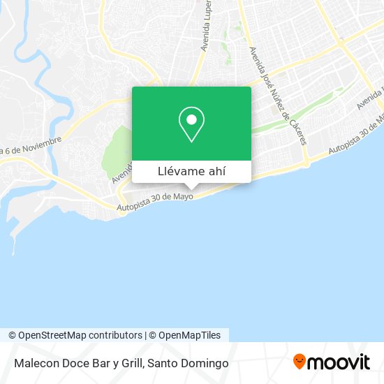 Mapa de Malecon Doce Bar y Grill