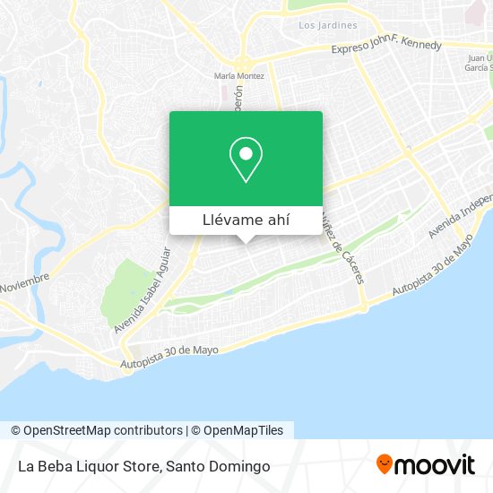 Mapa de La Beba Liquor Store