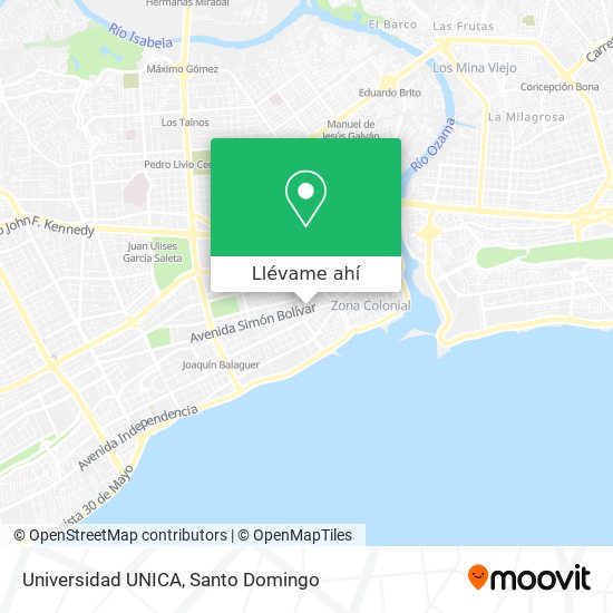 Mapa de Universidad UNICA