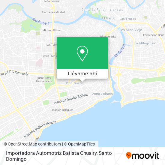 Mapa de Importadora Automotriz Batista Chuairy