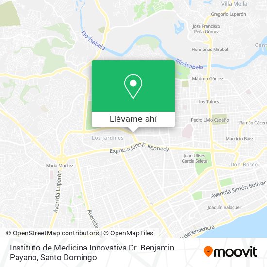 Mapa de Instituto de Medicina Innovativa Dr. Benjamin Payano