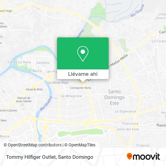 Mapa de Tommy Hilfiger Outlet