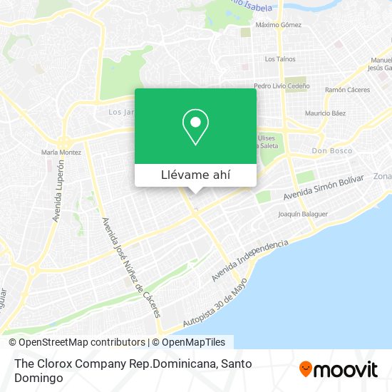 Mapa de The Clorox Company Rep.Dominicana
