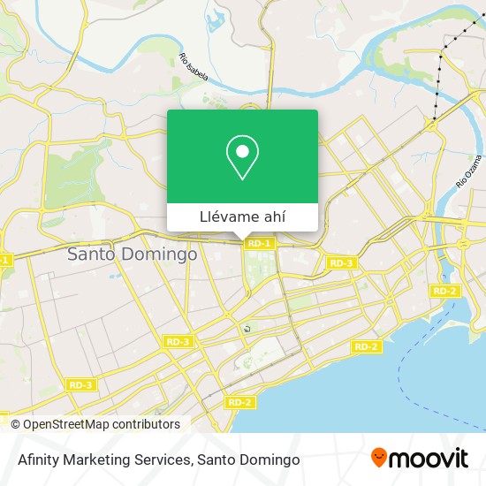 Mapa de Afinity Marketing Services