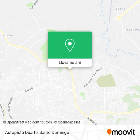 Mapa de Autopista Duarte