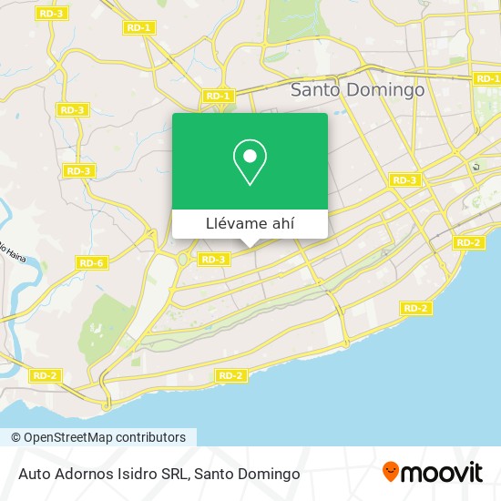 Mapa de Auto Adornos Isidro SRL