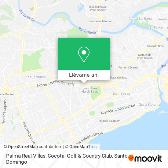 Cómo llegar a Palma Real Villas, Cocotal Golf & Country Club en Distrito  Nacional en Autobús?