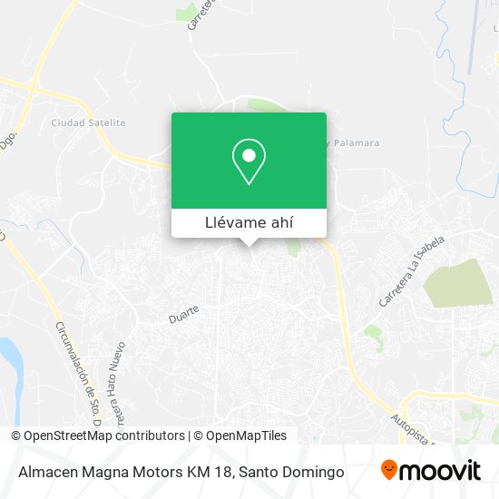 Mapa de Almacen Magna Motors KM 18