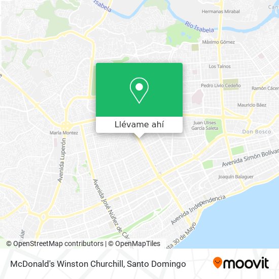 Mapa de McDonald's Winston Churchill