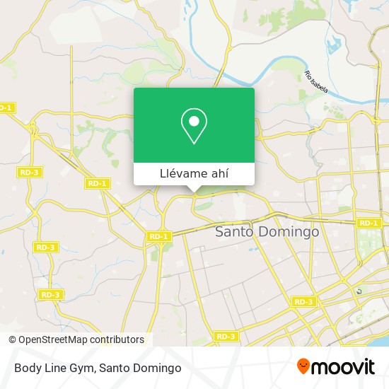 Mapa de Body Line Gym