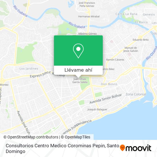 Mapa de Consultorios Centro Medico Corominas Pepin