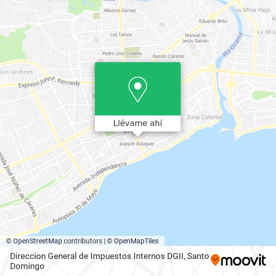 Mapa de Direccion General de Impuestos Internos DGII