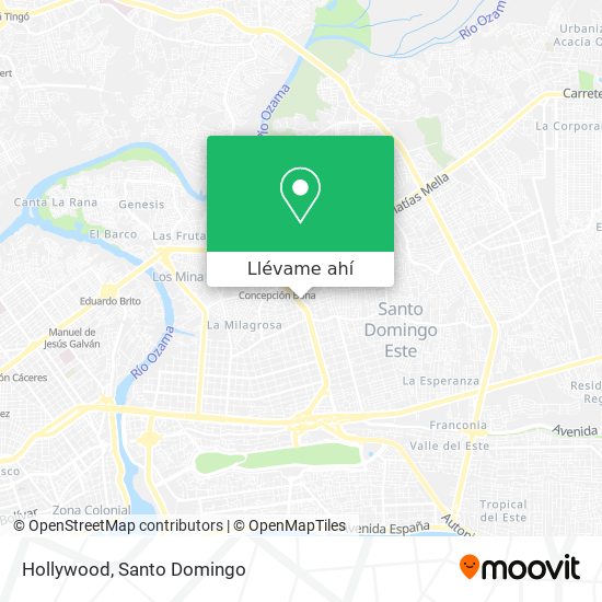Mapa de Hollywood