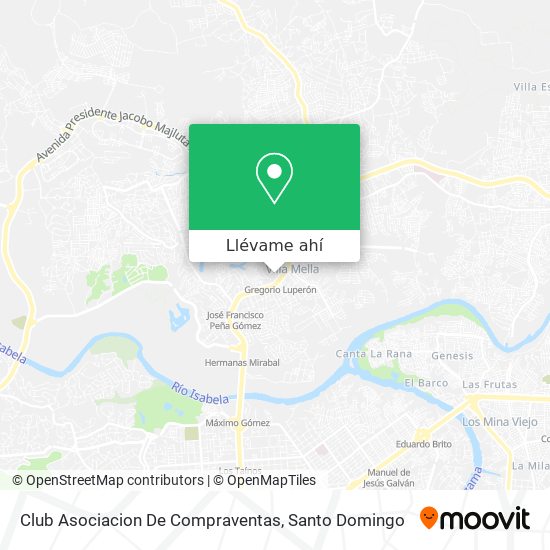 Mapa de Club Asociacion De Compraventas