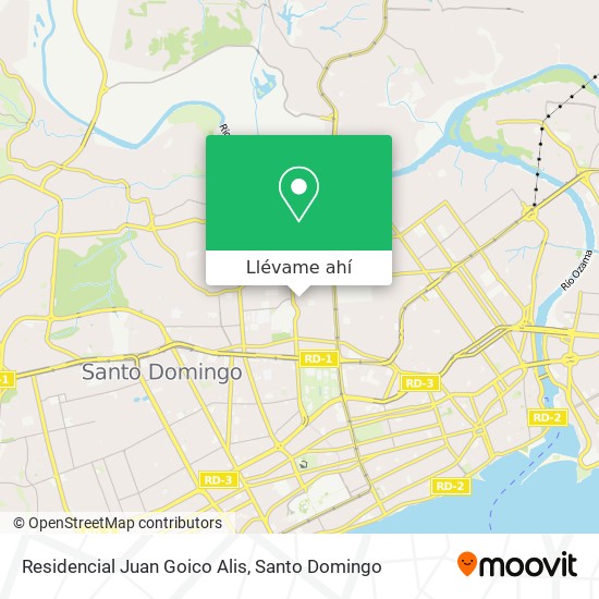Mapa de Residencial Juan Goico Alis