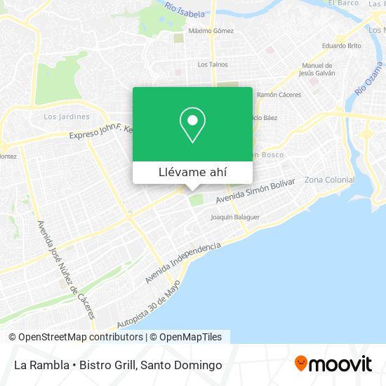 Mapa de La Rambla • Bistro Grill