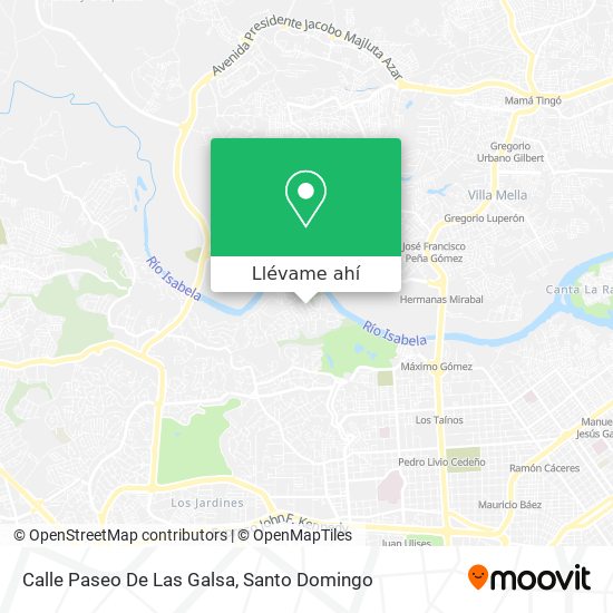 Mapa de Calle Paseo De Las Galsa