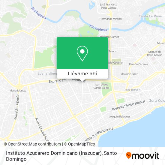 Mapa de Instituto Azucarero Dominicano (Inazucar)