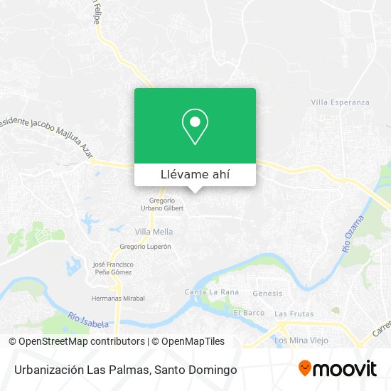 Mapa de Urbanización Las Palmas
