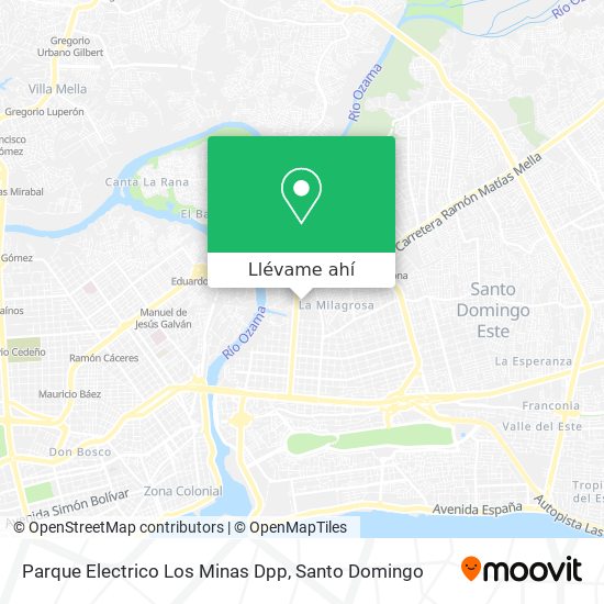 Mapa de Parque Electrico Los Minas Dpp