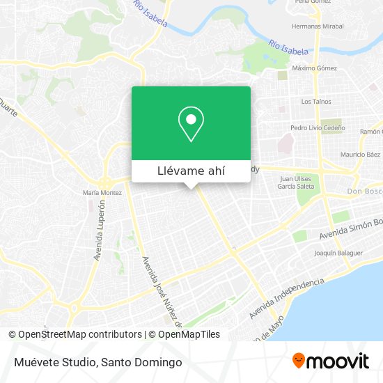 Mapa de Muévete Studio