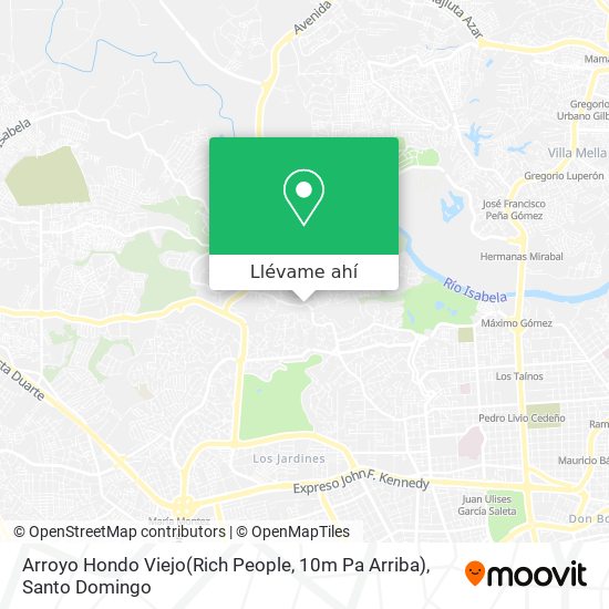 Mapa de Arroyo Hondo Viejo(Rich People, 10m Pa Arriba)