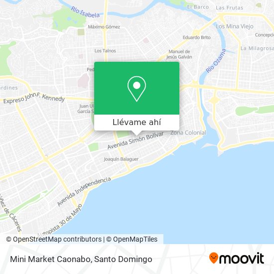 Mapa de Mini Market Caonabo