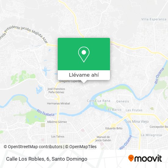 Mapa de Calle Los Robles, 6