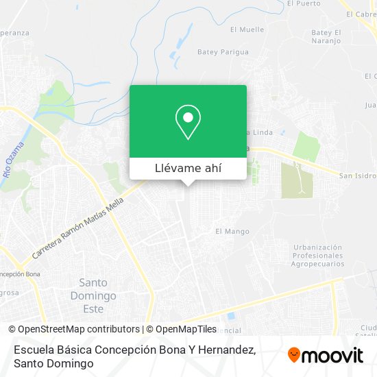 Mapa de Escuela Básica Concepción Bona Y Hernandez